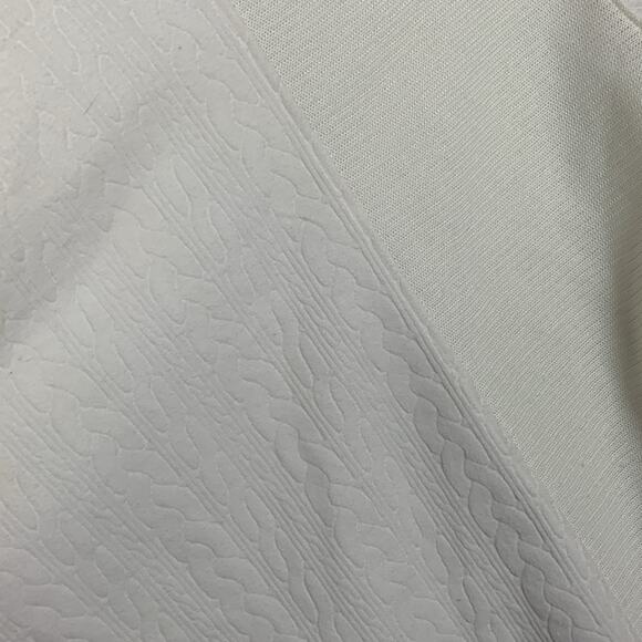 wooly bully women's large white cowl neck pullover sweater corded - Picture 12 of 12